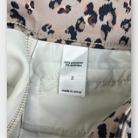 Maurices Leopard Print Button Front Mini Skirt Tan Brown Black Size 2 NWT - Picture 5 of 8